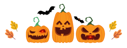 Bannière citrouille halloween