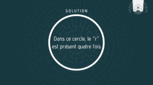 réponse les R du cercle